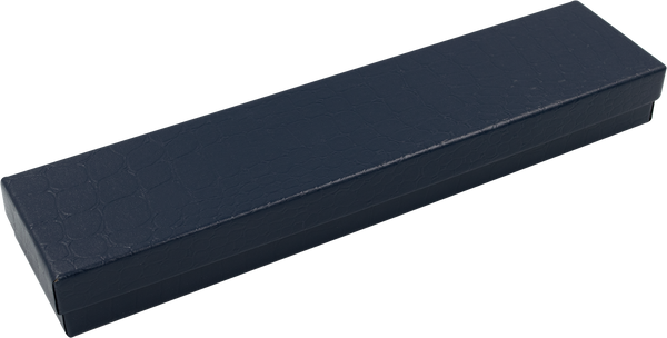 Caja de Cartón Croco Azul para Pulsera Medidas: 22x5x2.5cm 1464.NB