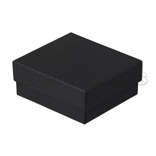 Caja Chica para Anillo y/o Aretes Multicolor Negro Medidas: 5.8x5x3cm 1481.BK