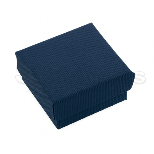 Caja Chica para Anillo y/o Aretes Multicolor Azul Navy Medidas: 5.8x5x3cm 1481.NB