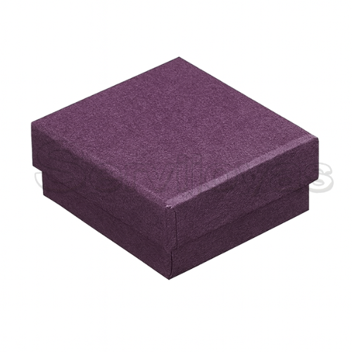 Caja Chica para Anillo y/o Aretes Multicolor Morada Medidas: 5.8x5x3cm 1481.PL