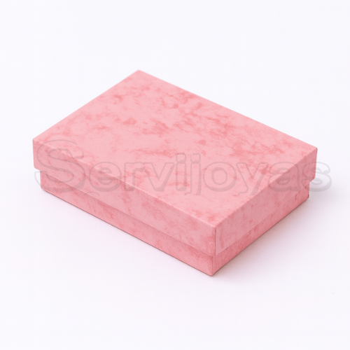Caja para Aretes Largos o Juego Chico Multicolor Rosa Medidas: 8x6x2.5cm 1482.PK