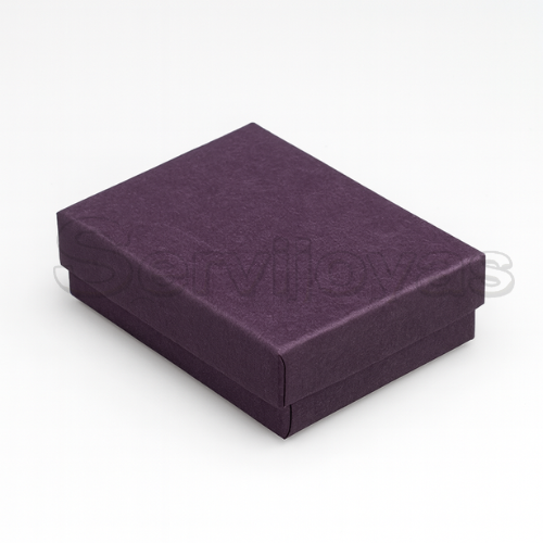 Caja para Aretes Largos o Juego Chico Multicolor Morada Medidas: 8x6x2.5cm 1482.PL
