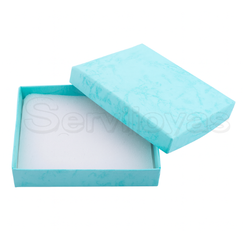 Cuadrada para Juego Grande Multicolor Azul Claro Medidas: 10x9x2.5cm 1483.LB