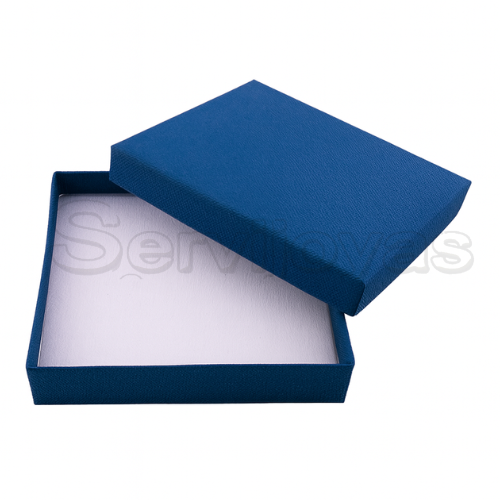 Caja Cuadrada para Juego Grande Multicolor Azul Navy Medidas: 10x9x2.5cm 1483.NB