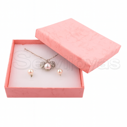 Caja Cuadrada para Juego Grande Multicolor Rosa Medidas: 10x9x2.5cm 1483.PK