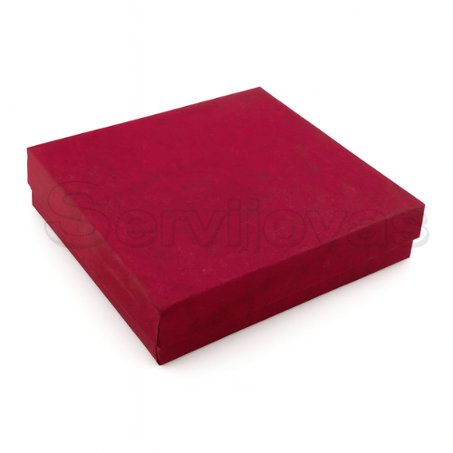 Caja Cuadrada para Juego Grande Multicolor Roja Medidas: 10x9x2.5cm 1483.RD