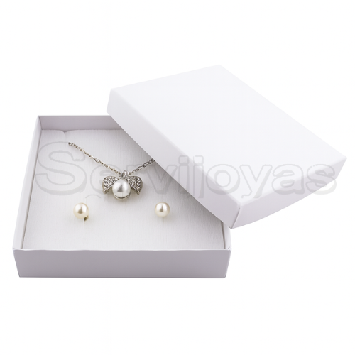 Caja Cuadrada para Juego Grande Multicolor Blanca Medidas: 10x9x2.5cm 1483.WH