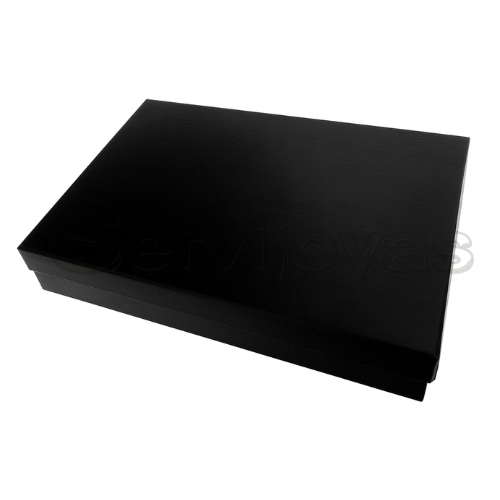 Caja para Collar Extra Grande Multicolor Negra Medidas: 16.8x22.2x4cm 1487.BK