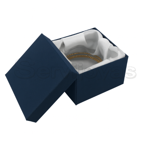 Caja Multicolor Cuadrada Alta Azul Navy Medidas: 8.5x8.5x5.5cm 1486.NB