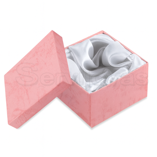 Caja Multicolor Cuadrada Alta Rosa Medidas: 8.5x8.5x5.5cm 1486.PK