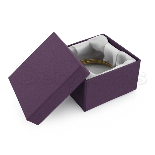 Caja Multicolor Cuadrada Alta Morada Medidas: 8.5x8.5x5.5cm 1486.PL