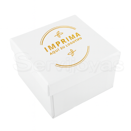 Caja Multicolor Cuadrada Alta Blanca Medidas: 8.5x8.5x5.5cm 1486.WH