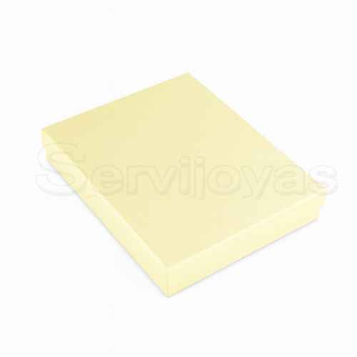 Caja para Collar Extra Grande Multicolor Crema Medidas: 16.8x22.2x4cm 1487.CR