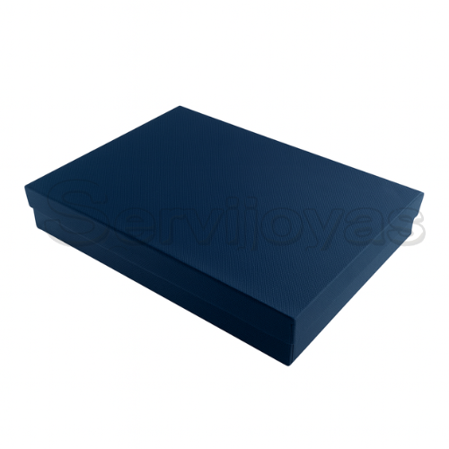 Caja para Collar Extra Grande Multicolor Azul Navy Medidas: 16.8x22.2x4cm 1487.NB