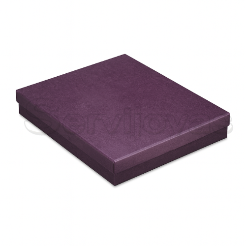 Caja para Collar Extra Grande Multicolor Morada Medidas: 16.8x22.2x4cm 1487.PL
