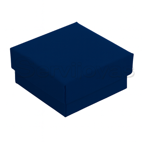 Caja Mini para Broqueles Lino Azul Marino Medidas: 3.8x3.8x2cm 1490.NB