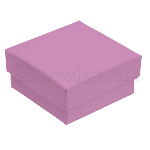 Caja Mini para Broqueles Lino Lila Medidas: 3.8x3.8x2cm 1490.VT