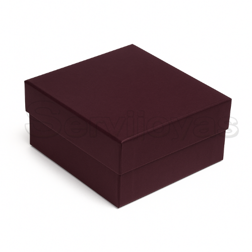 Caja Chica para Anillos y/o Aretes Lino Morada Medidas: 5.8x5x3cm 1491.PL