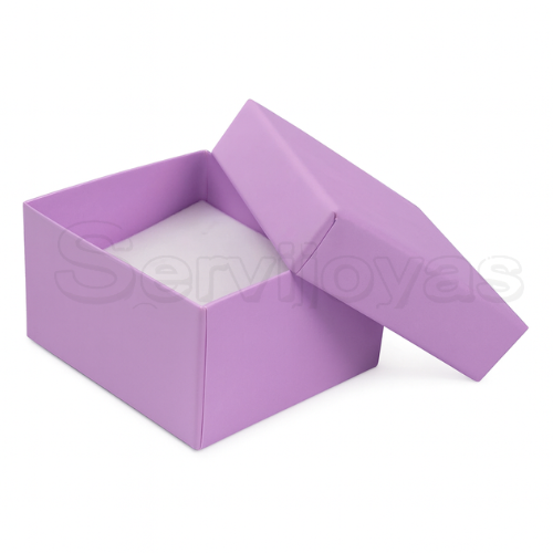 Caja Chica para Anillos y/o Aretes Lino Violeta Medidas: 5.8x5x3cm 1491.VT