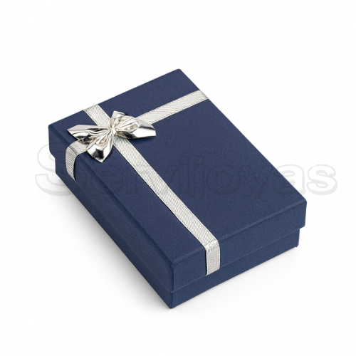 Caja Regalo Juego/Dije Azul Medidas: 6.8x9.4x2.9cm 1604.BL
