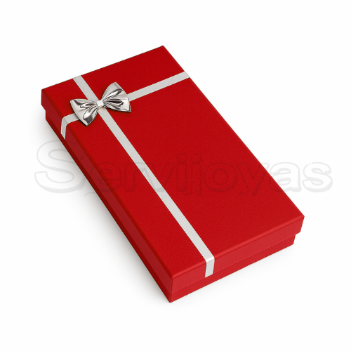 Caja Regalo Collar Rojo Medidas: 12.7x18.4x3.6cm 1606.RD