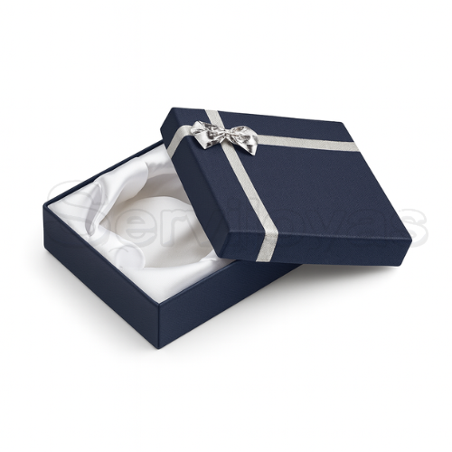 Caja Regalo para Aro Azul Medidas: 8.7x8.7x3cm 1607.BL