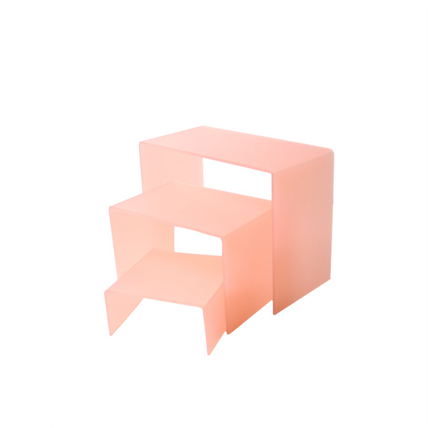 Juego de 3 mesitas de acrílico 171R