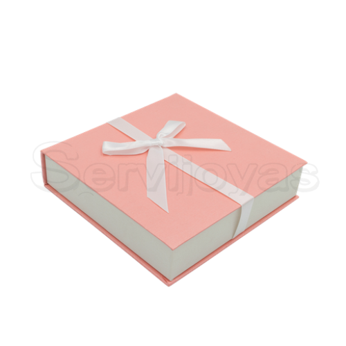 Caja Iberia Para Juego Grande Listón/Imán Rosa Medidas: 16.5x16.5x4cm 2014