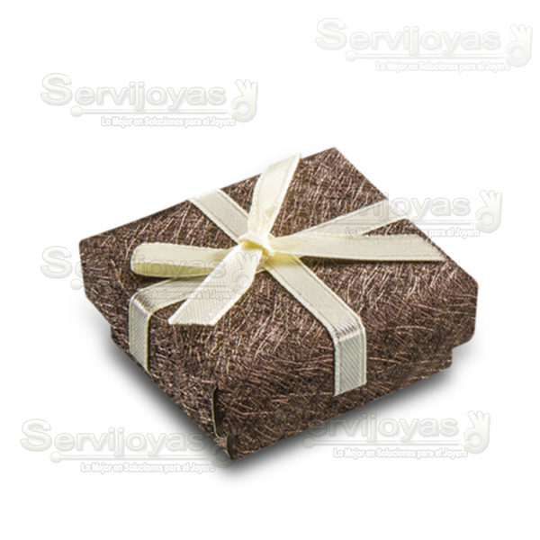 Caja Chocolate Para Arete Chico Medidas:5.4x4.3x2.2cm 2302