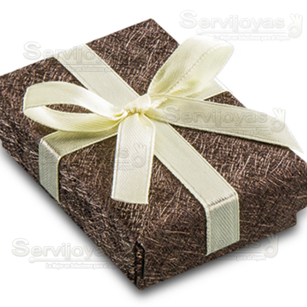 Caja Chocolate Para Arete Largo Medidas: 5.3x8x2.3cm 2303