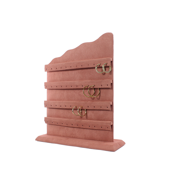 EXHIBIDOR VELOUR ROSA CASCADA ARETES 236VR