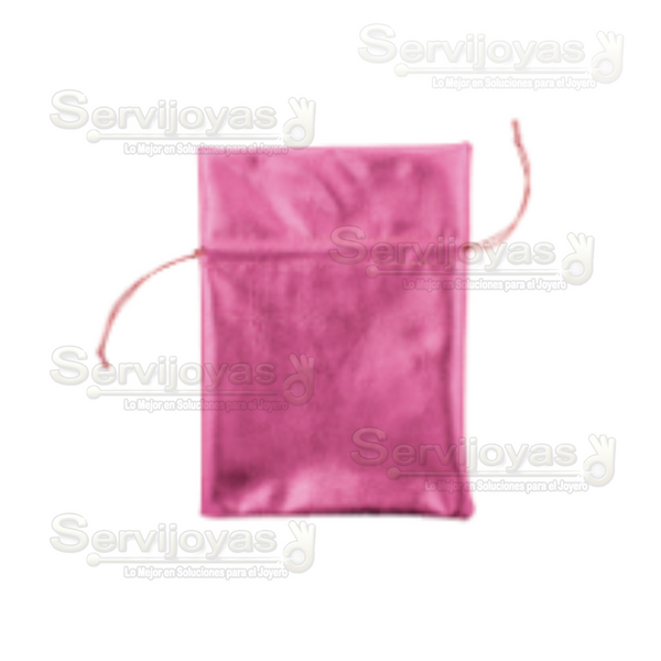 Bolsa Metalizada Mediana Rosa Medidas: 16.5x11.5cm 2461.PK