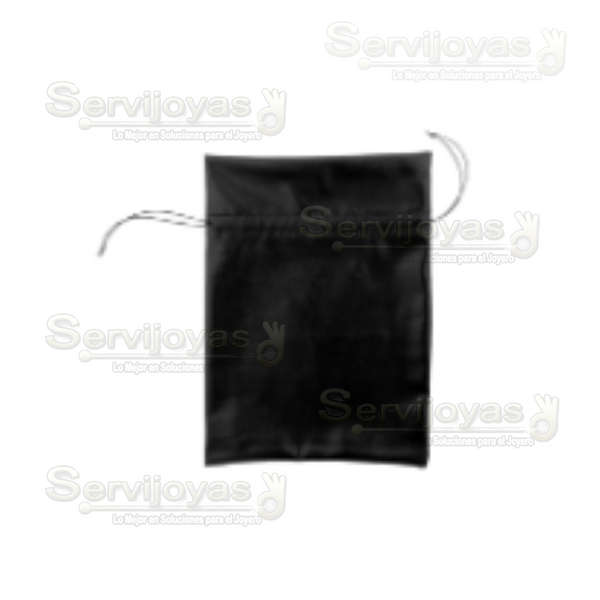 Bolsa Metalizada Grande Negro Medidas: 19.8x14.5cm 2462.BK