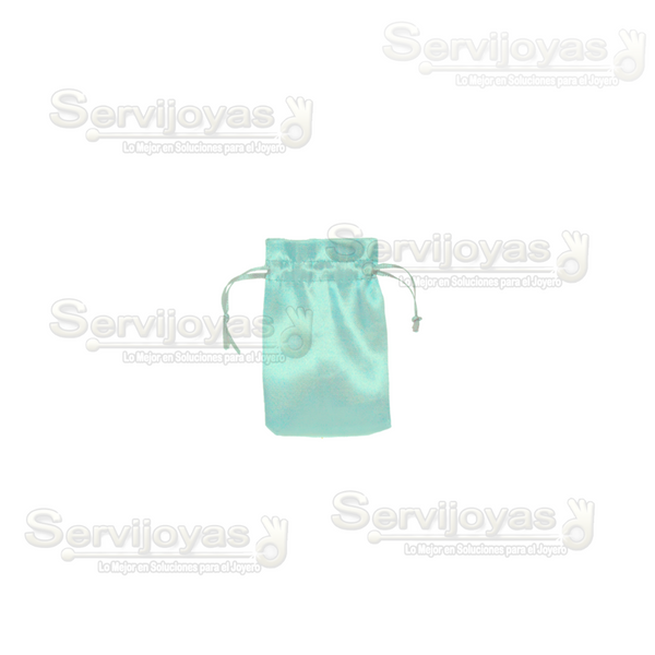 BOLSA DE SATÍN CHICA - AQUA Medidas: 9x6cm 2580.AQ