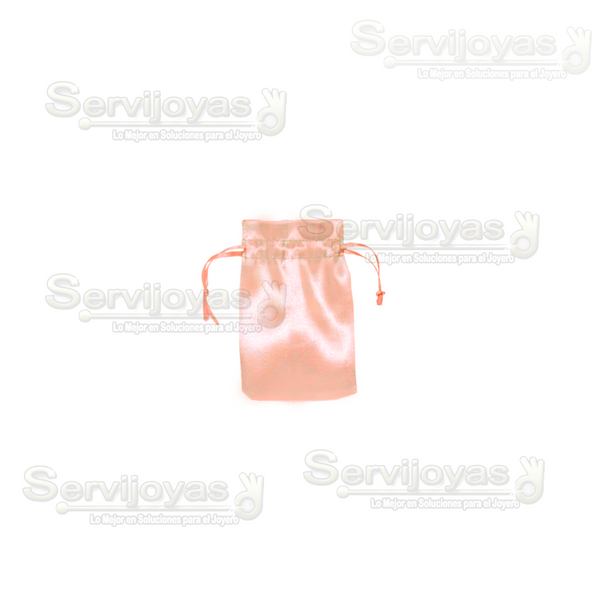 BOLSA DE SATÍN CHICA - SALMÓN Medidas: 9x6cm 2580.SM