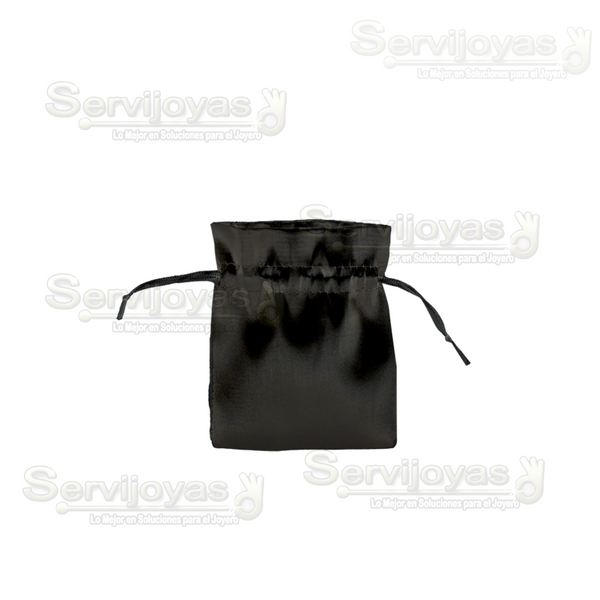 BOLSA DE SATÍN MEDIANA - NEGRO Medidas: 11x9cm 2581.BK