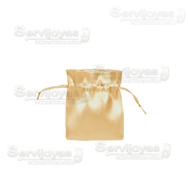 BOLSA DE SATÍN MEDIANA - DORADO Medidas: 11x9cm 2581.GD