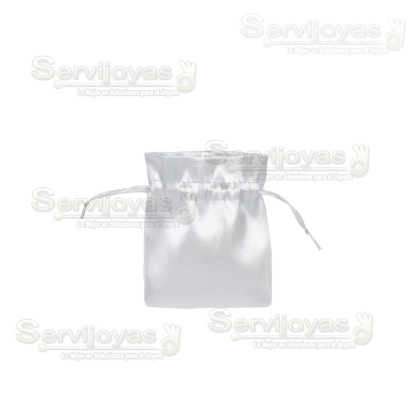 BOLSA DE SATÍN MEDIANA - BLANCO Medidas: 11x9cm 2581.WH