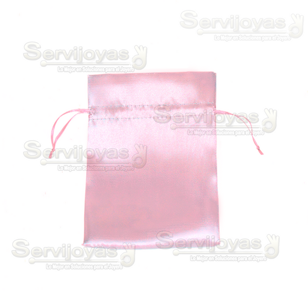 BOLSA DE SATÍN GRANDE - ROSA Medidas: 15.8x11.6cm 2582.PK