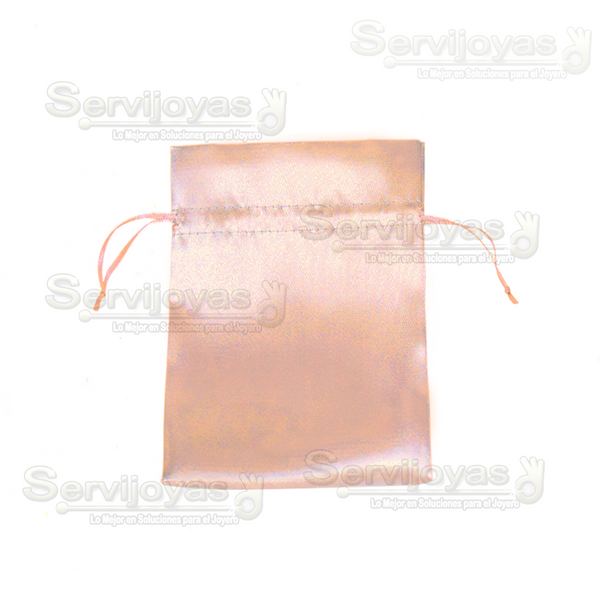 BOLSA DE SATÍN GRANDE - SALMÓN Medidas: 15.8x11.6cm 2582.SM