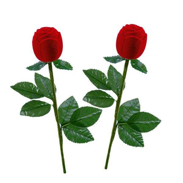 Rosa con Tallo Duo (2 pzs) Medidas: 26x4.5x4.5cm 3024B