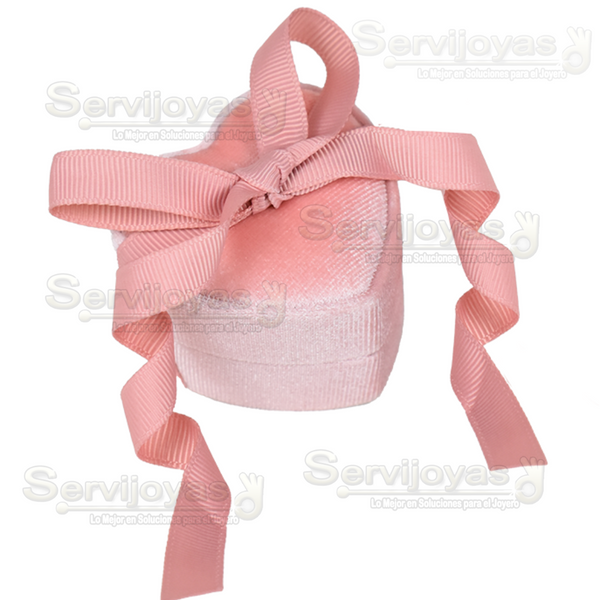 Estuche Velvet Corazón Rosa 3694.PK