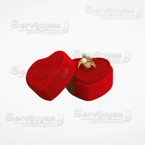 Estuche Velvet Corazón Rojo 3694.RD