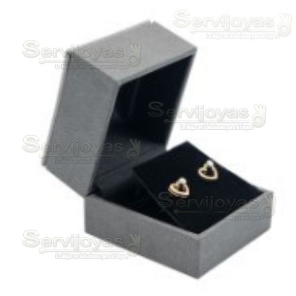 Estuche Italia Gris Aretes Chico Medidas: 4.6x5.7x4cm 4402.GY