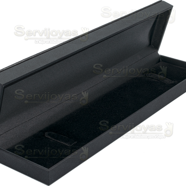 Estuche Italia Negro Pulsera Medidas: 21.7x5.5x2.6cm 4408.BK