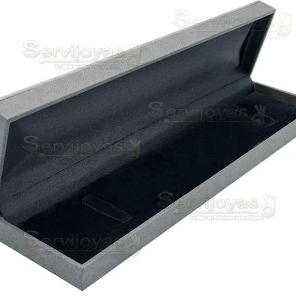 Estuche Italia Gris Pulsera Medidas: 21.7x5.5x2.6cm 4408.GY