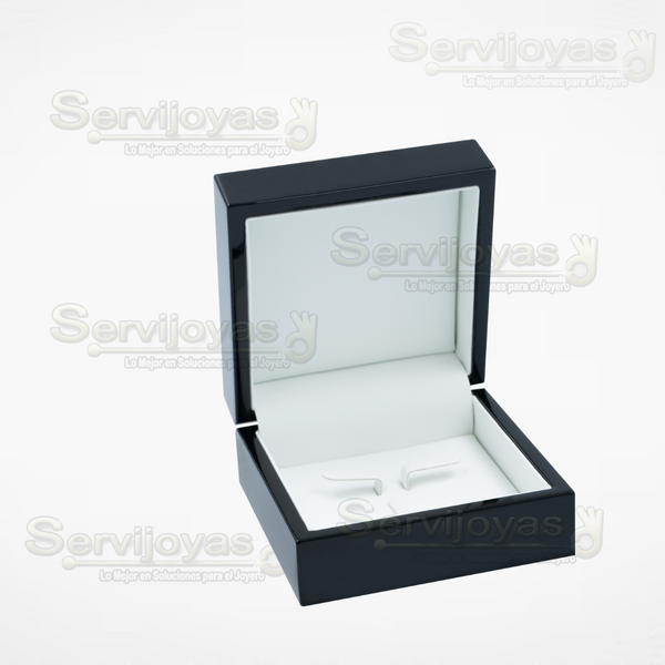 Estuche de Madera Black Negro para Juego Medidas: 10x10x5cm 4527.BK