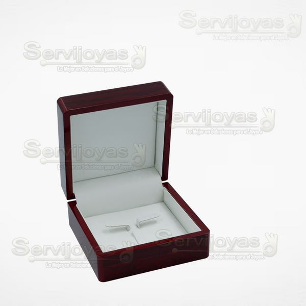 Estuche de Madera Rosewood Rojo para Juego Medidas: 10x10x5cm 4527.RD