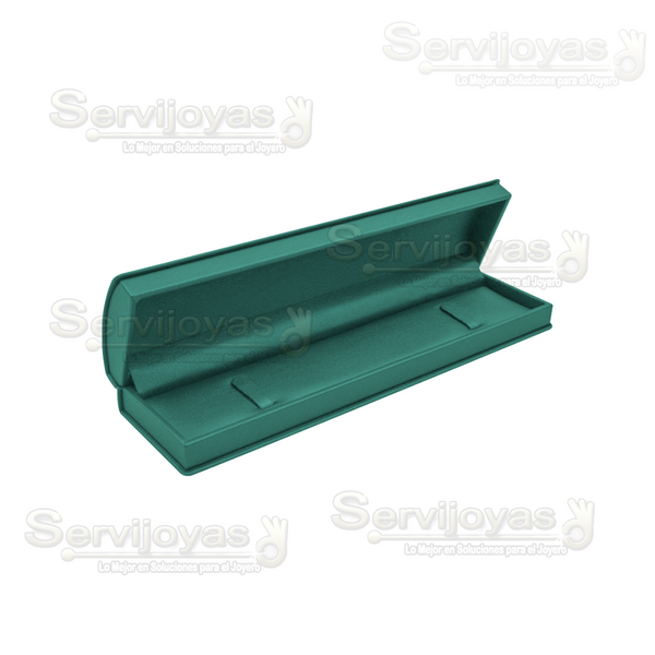 Estuche Jade Verde Esmeralda para Pulsera Medidas: 22.1x5.5x3.4cm 4559.ES
