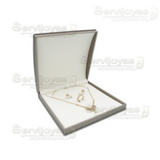 Estuche Ambar Champagne para Collar, Arete y Anillo 4561.AM